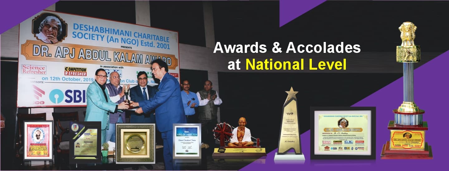 National awards and recognition for Dr. J C Chaudhry