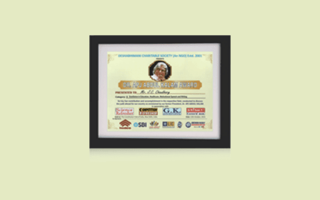 APJ award honoring Dr. Chaudhry’s work