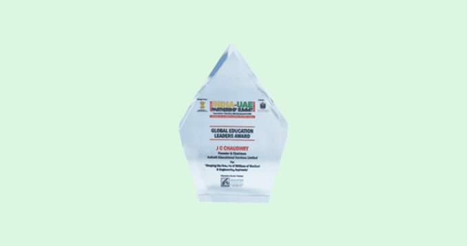 Award for excellence presented to Dr. Chaudhry.