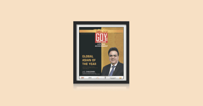 Global Award of the Year presented to Dr. J C Chaudhry