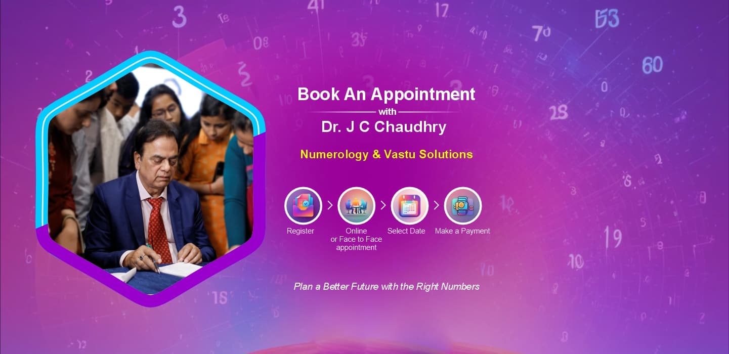 Book Appointment Dr. J C Chaudhry Numerology Register Book Appointment Dr. J C Chaudhry Numerology Register