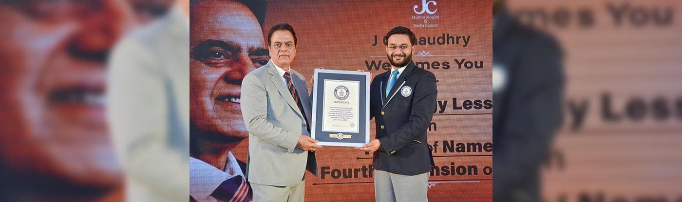 after guinness record jc chaudhry emerging top numerologist world