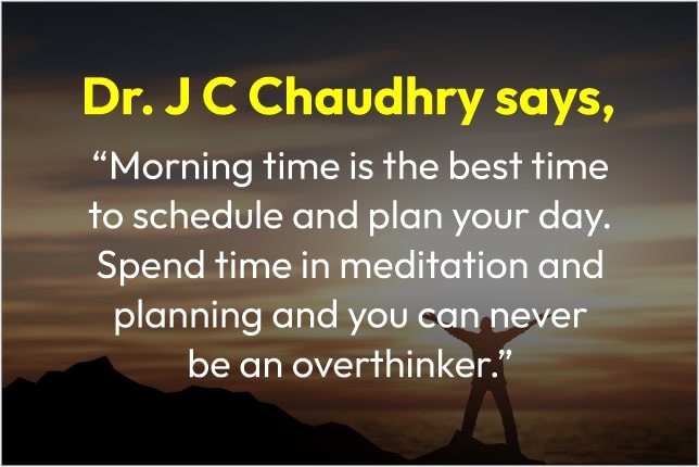 Dr J C Chaudhry Inspirational Quote 