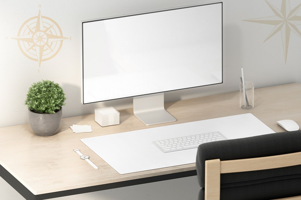 ideal working desk as per vastu