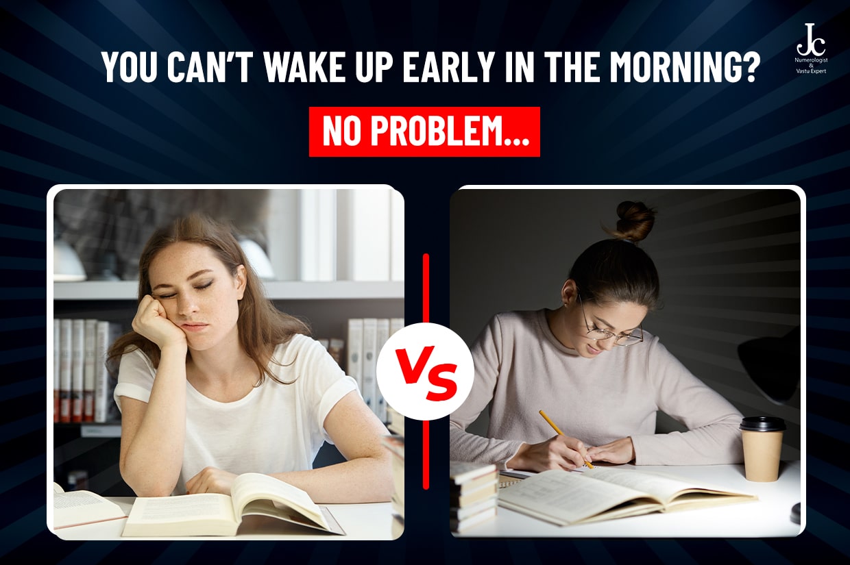 studying with focus is important, not time of the day