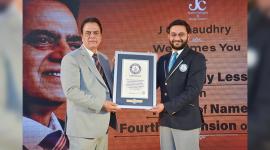 J C Chaudhry honoured with Guinness World Record in Numerology