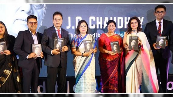 JC Chaudhry-- The Incredible Aakash Story Biography Launch in Delhi 