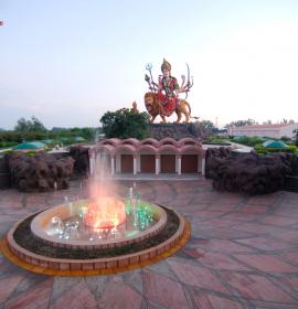 View Of Mata ki Murti In evening at Vaishno Devi Dham Vrindavan by J C Chaudhry Numerologist