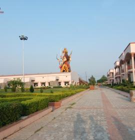 View Of the Mata Murti From Trustee's Residence at Vaishno Devi Dham Vrindavan by J C Chaudhry Numerologist