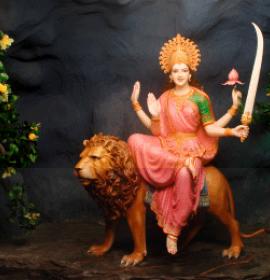 Beautiful Idol of Maa Vaishno at Vaishno Devi Dham Vrindavan by J C Chaudhry Numerologist