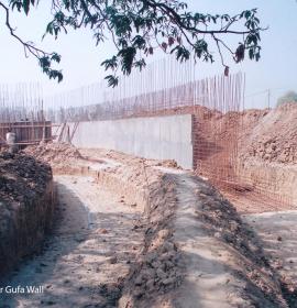 Excavation For Gufa Wall at Vaishno Devi Dham Vrindavan by J C Chaudhry Best Numerologist
