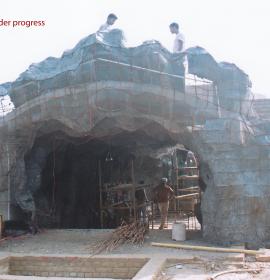 Gufa Work Under Progress at Vaishno Devi Dham Vrindavan by J C Chaudhry Best Numerologist India