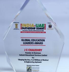 Global Education Leader Award India-UAE Parnership Summit 2018