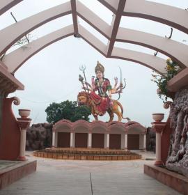 Beautiful view Of Mata Murti at Vaishno Devi Dham Vrindavan by J C Chaudhry Numerologist