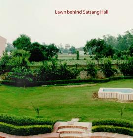 Lawn Behind Satsang Hall at Vaishno Devi Dham Vrindavan by J C Chaudhry Numerologist