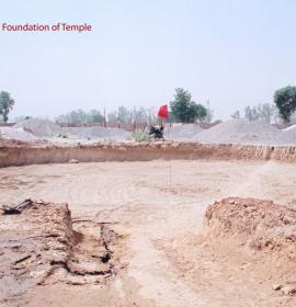 Excavation For Foundation Of temple at Vaishno Devi Dham Vrindavan by J C Chaudhry Numerologist