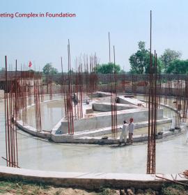 Temple concreting Complex In Foundation at Vaishno Devi Dham Vrindavan by J C Chaudhry Best Numerologist