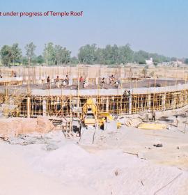 Reinforcement under Progress Of Temple at Vaishno Devi Dham Vrindavan by J C Chaudhry Numerologist