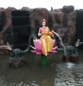 Day View Of Saraswati Ji at Vaishno Devi Dham Vrindavan by J C Chaudhry Numerologist