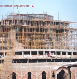 View Of Temple Structure From a Distance at Vaishno Devi Dham Vrindavan by J C Chaudhry Numerologist