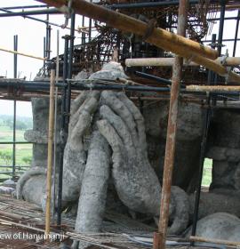 Left Side View Of Hanumanji at Vaishno Devi Dham Vrindavan by J C Chaudhry Numerologist