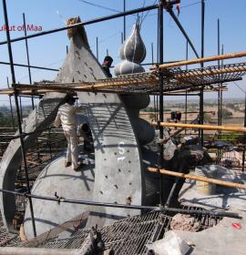 BackSide Mukut Of Maa at Vaishno Devi Dham Vrindavan by J C Chaudhry Numerologist