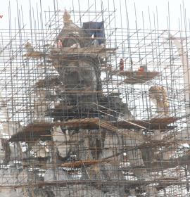 Shuttering View under Process at Vaishno Devi Dham Vrindavan by J C Chaudhry Numerologist
