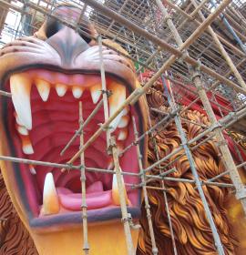 Jaw of lion  at Vaishno Devi Dham Vrindavan by J C Chaudhry Numerologist