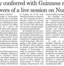 J C Chaudhry Wins Guinness World Record in Numerology 