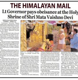 LG Manoj Sinha releases Maa Vaishno Devi Serial and Bhajan in Jammu