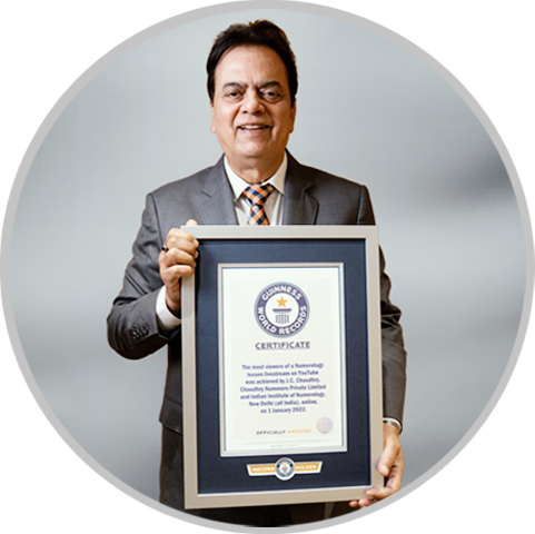 Guinness World Record in Numerology by Numerologist J C Chaudhry