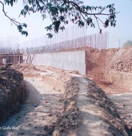Excavation For Gufa Wall at Vaishno Devi Dham Vrindavan by J C Chaudhry Best Numerologist