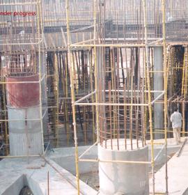 Temple Roof Under Progress at Vaishno Devi Dham Vrindavan by J C Chaudhry Numerologist